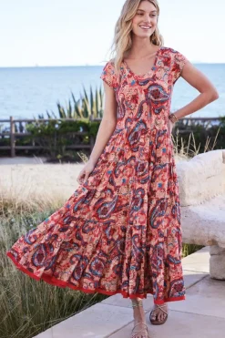Clearance Soft Surroundings Kara Dress FieryTealJacobean