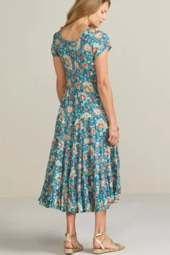 Clearance Soft Surroundings Kara Dress FieryTealJacobean