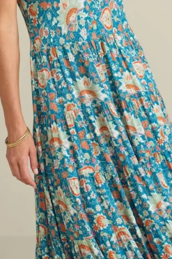 Clearance Soft Surroundings Kara Dress FieryTealJacobean