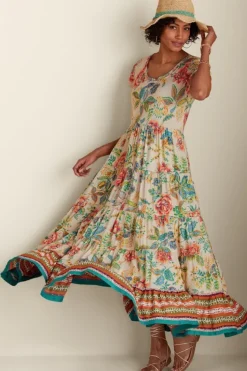 Clearance Soft Surroundings Kara Dress FieryTealJacobean