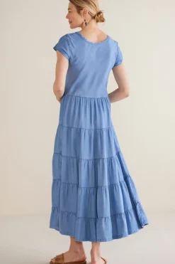 Clearance Soft Surroundings Kara Tencel™ Dress MediumIndigo