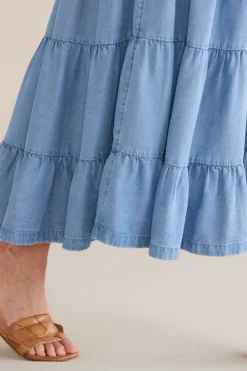 Clearance Soft Surroundings Kara Tencel™ Dress MediumIndigo