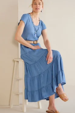 Clearance Soft Surroundings Kara Tencel™ Dress MediumIndigo
