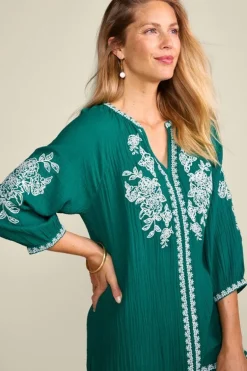 Best Soft Surroundings Katie Gauze Tunic TealGreen