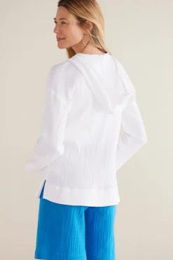 Soft Surroundings Kemia Gauze Hoodie