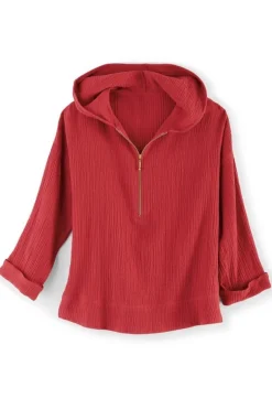 Soft Surroundings Kemia Gauze Hoodie