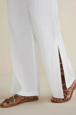 Soft Surroundings Khulani Wide Leg Gauze Pants