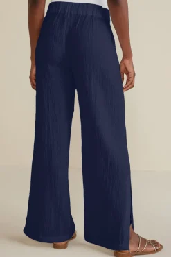 Soft Surroundings Khulani Wide Leg Gauze Pants