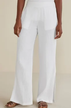 Soft Surroundings Khulani Wide Leg Gauze Pants