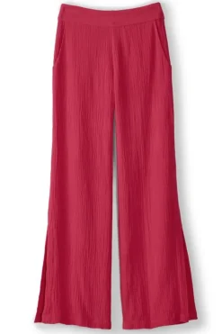 Soft Surroundings Khulani Wide Leg Gauze Pants