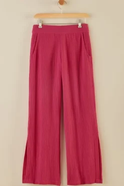 Soft Surroundings Khulani Wide Leg Gauze Pants