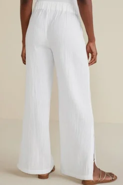 Soft Surroundings Khulani Wide Leg Gauze Pants