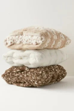 New Soft Surroundings La Parisienne Faux Fur Pillow