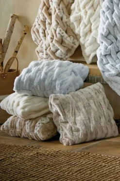 New Soft Surroundings La Parisienne Faux Fur Pillow