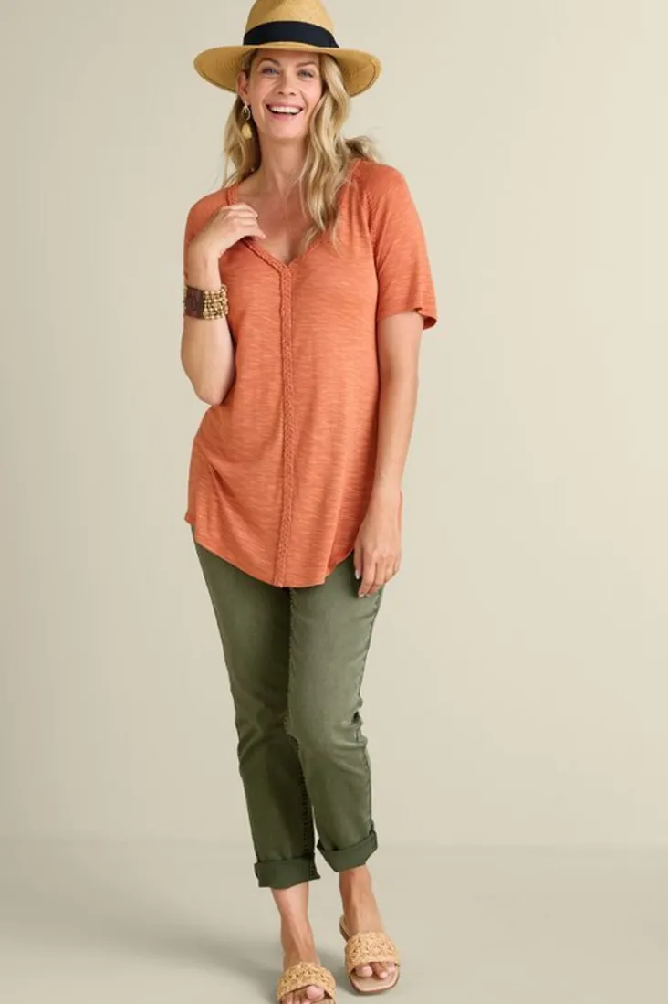 Sale Soft Surroundings Lainey Slub Tee