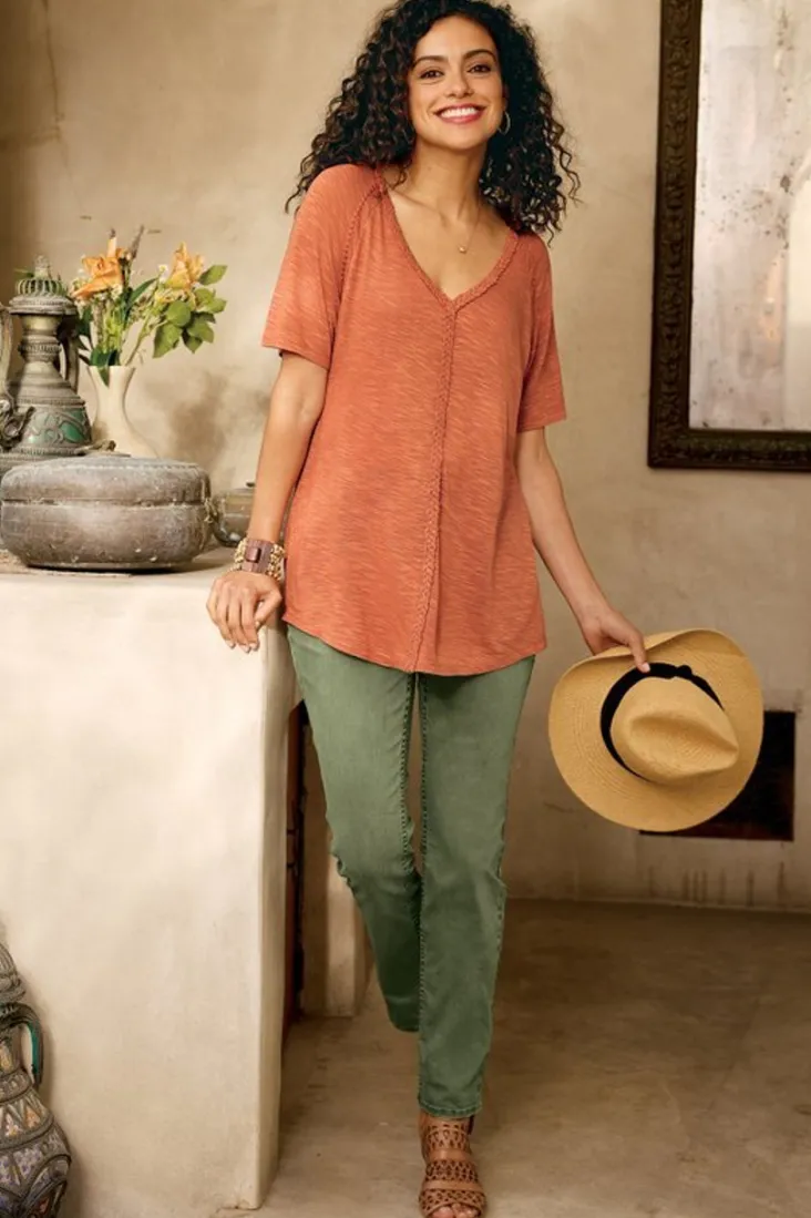 Sale Soft Surroundings Lainey Slub Tee