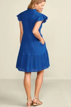 Sale Soft Surroundings Lakely Short Dress Sapphire