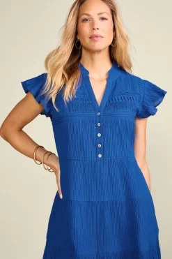 Sale Soft Surroundings Lakely Short Dress Sapphire