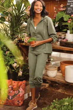 Outlet Soft Surroundings Lanai Lounge Pants BayLeaf