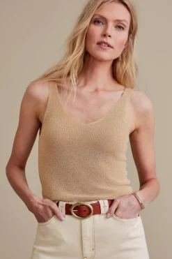 Soft Surroundings Lara Sweater Tank Gold