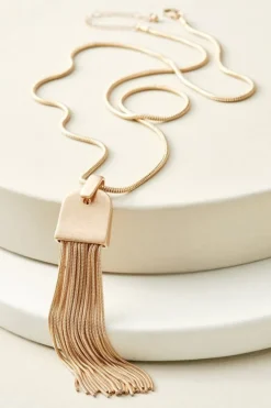 Online Soft Surroundings Laurana Tassel Necklace Gold