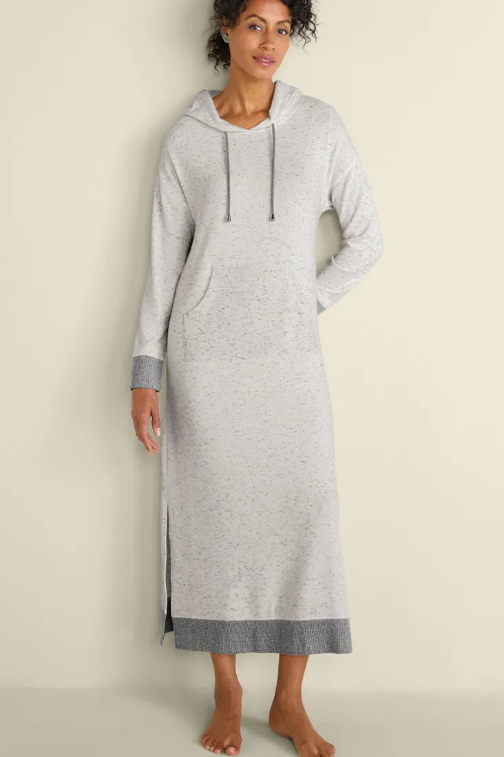 Clearance Soft Surroundings Lazy Day Lounge Dress White/Grey