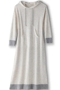 Clearance Soft Surroundings Lazy Day Lounge Dress White/Grey