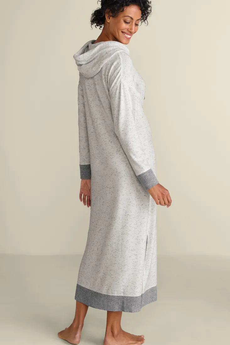 Clearance Soft Surroundings Lazy Day Lounge Dress White/Grey