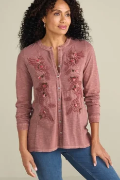 Sale Soft Surroundings L'Enchant Top Rose
