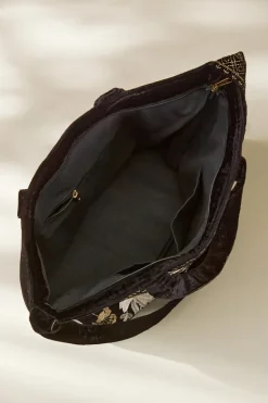 Discount Soft Surroundings Lenora Embroidered Tote Black