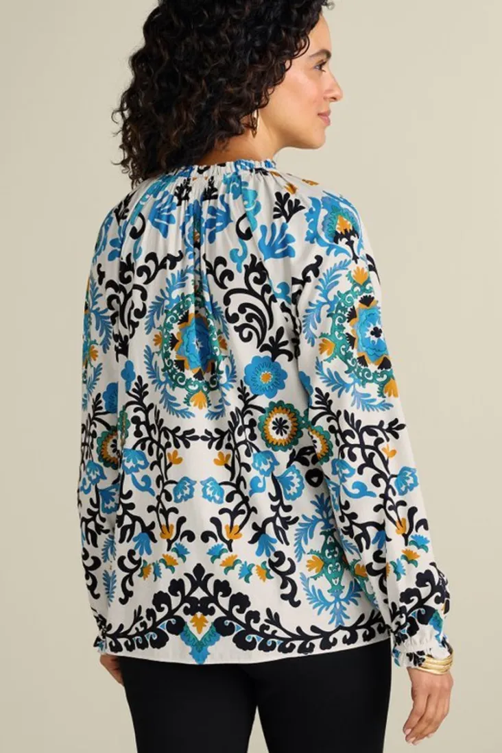 Clearance Soft Surroundings Leona Long Sleeve Top TibetanScarf