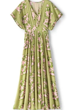 Clearance Soft Surroundings Leslie Maxi Dress InkBloomsScarf