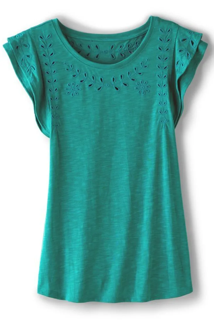 Best Soft Surroundings Libby Tee TealBlue