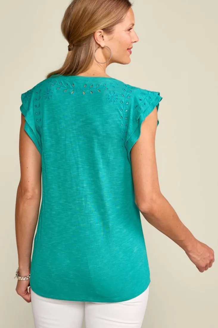 Best Soft Surroundings Libby Tee TealBlue