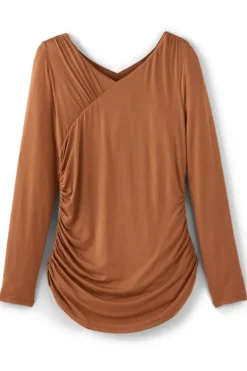 Outlet Soft Surroundings Linette Top Hazelnut