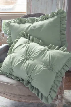 Clearance Soft Surroundings Lombardi Smocked Bed Sham I SeaMoss