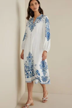 Online Soft Surroundings Louise Midi Dress PerissaScarf