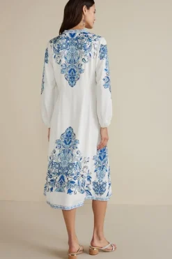 Online Soft Surroundings Louise Midi Dress PerissaScarf