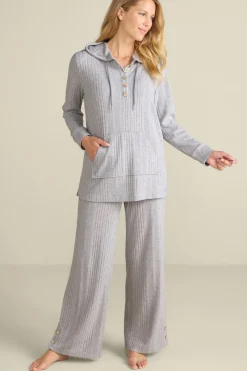 Soft Surroundings Loungy Lover Hoodie HeatherGrey