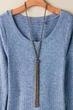 Hot Soft Surroundings Luciana Tassel Necklace Hematite