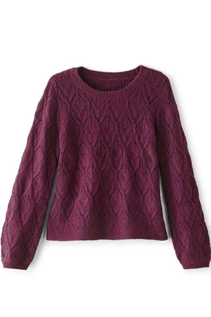 Clearance Soft Surroundings Lyric Sweater PotentPurple