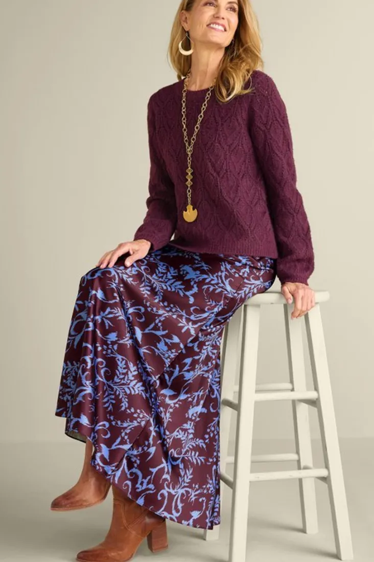 Clearance Soft Surroundings Lyric Sweater PotentPurple