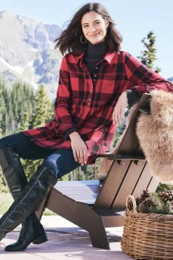 Sale Soft Surroundings Mad About Plaid Top