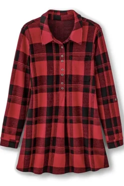 Sale Soft Surroundings Mad About Plaid Top