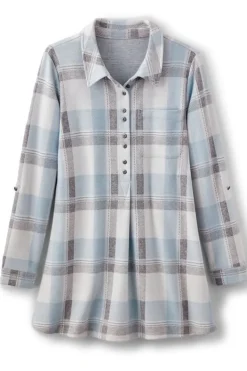 Sale Soft Surroundings Mad About Plaid Top