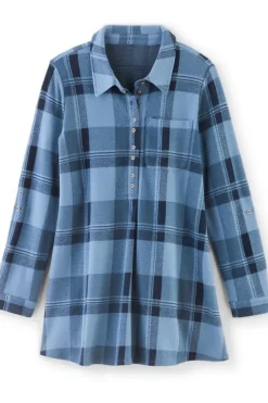 Sale Soft Surroundings Mad About Plaid Top