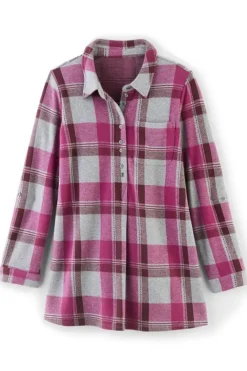 Sale Soft Surroundings Mad About Plaid Top