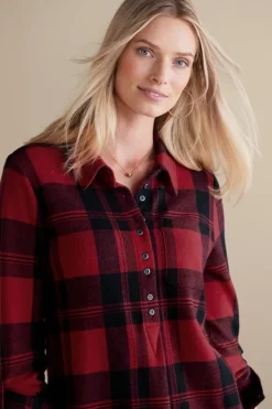 Sale Soft Surroundings Mad About Plaid Top