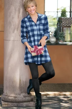 Hot Soft Surroundings Mad About Plaid Tunic
