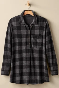 Hot Soft Surroundings Mad About Plaid Tunic